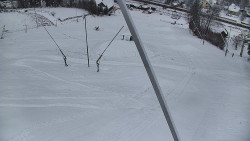 Spodní část sjezdovky skiareálu Karolinka