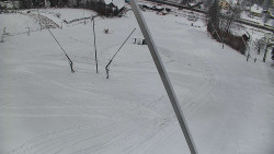 Spodní část sjezdovky skiareálu Karolinka