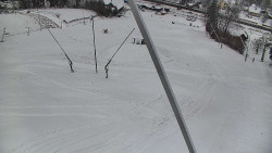 Spodní část sjezdovky skiareálu Karolinka