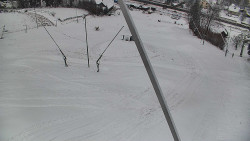 Spodní část sjezdovky skiareálu Karolinka