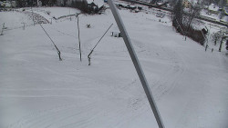 Spodní část sjezdovky skiareálu Karolinka