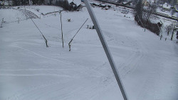 Spodní část sjezdovky skiareálu Karolinka