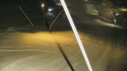 Spodní část sjezdovky skiareálu Karolinka