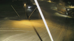 Spodní část sjezdovky skiareálu Karolinka