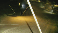 Spodní část sjezdovky skiareálu Karolinka