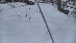 Spodní část sjezdovky skiareálu Karolinka