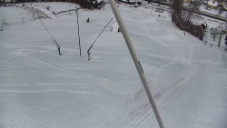 Spodní část sjezdovky skiareálu Karolinka