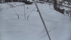 Spodní část sjezdovky skiareálu Karolinka