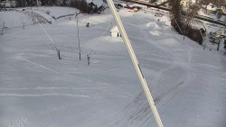 Spodní část sjezdovky skiareálu Karolinka