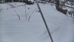 Spodní část sjezdovky skiareálu Karolinka