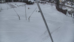 Spodní část sjezdovky skiareálu Karolinka