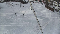 Spodní část sjezdovky skiareálu Karolinka