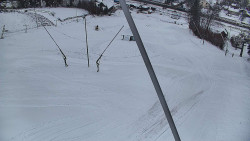 Spodní část sjezdovky skiareálu Karolinka