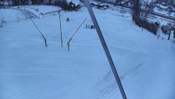 Spodní část sjezdovky skiareálu Karolinka