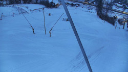 Spodní část sjezdovky skiareálu Karolinka