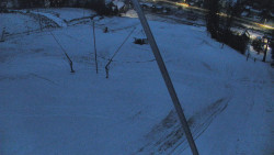 Spodní část sjezdovky skiareálu Karolinka