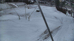 Spodní část sjezdovky skiareálu Karolinka