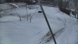 Spodní část sjezdovky skiareálu Karolinka