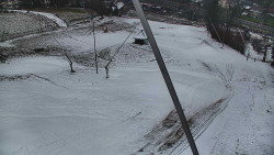 Spodní část sjezdovky skiareálu Karolinka