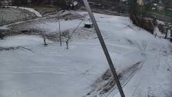 Spodní část sjezdovky skiareálu Karolinka