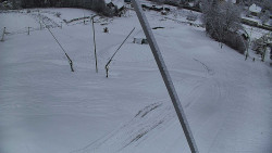 Spodní část sjezdovky skiareálu Karolinka