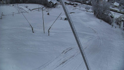 Spodní část sjezdovky skiareálu Karolinka