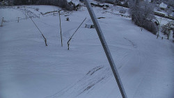 Spodní část sjezdovky skiareálu Karolinka