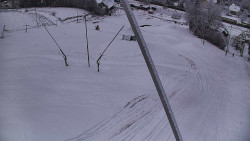 Spodní část sjezdovky skiareálu Karolinka