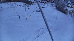 Spodní část sjezdovky skiareálu Karolinka