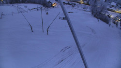 Spodní část sjezdovky skiareálu Karolinka