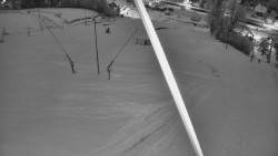 Spodní část sjezdovky skiareálu Karolinka