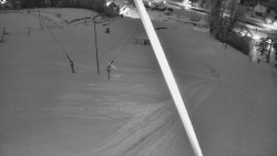 Spodní část sjezdovky skiareálu Karolinka