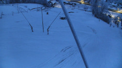 Spodní část sjezdovky skiareálu Karolinka