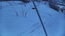 Spodní část sjezdovky skiareálu Karolinka