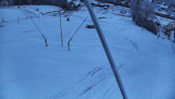 Spodní část sjezdovky skiareálu Karolinka