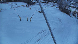 Spodní část sjezdovky skiareálu Karolinka