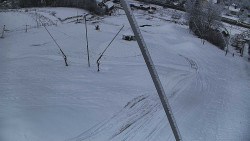 Spodní část sjezdovky skiareálu Karolinka