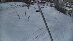 Spodní část sjezdovky skiareálu Karolinka