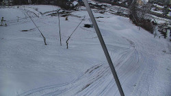 Spodní část sjezdovky skiareálu Karolinka