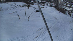 Spodní část sjezdovky skiareálu Karolinka