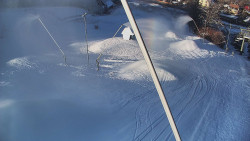 Spodní část sjezdovky skiareálu Karolinka