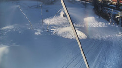 Spodní část sjezdovky skiareálu Karolinka