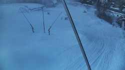 Spodní část sjezdovky skiareálu Karolinka