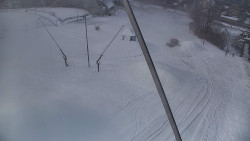 Spodní část sjezdovky skiareálu Karolinka