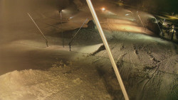 Spodní část sjezdovky skiareálu Karolinka