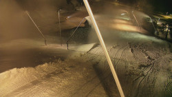 Spodní část sjezdovky skiareálu Karolinka