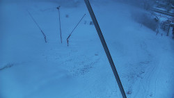 Spodní část sjezdovky skiareálu Karolinka