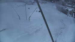 Spodní část sjezdovky skiareálu Karolinka