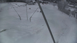 Spodní část sjezdovky skiareálu Karolinka