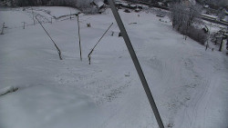 Spodní část sjezdovky skiareálu Karolinka